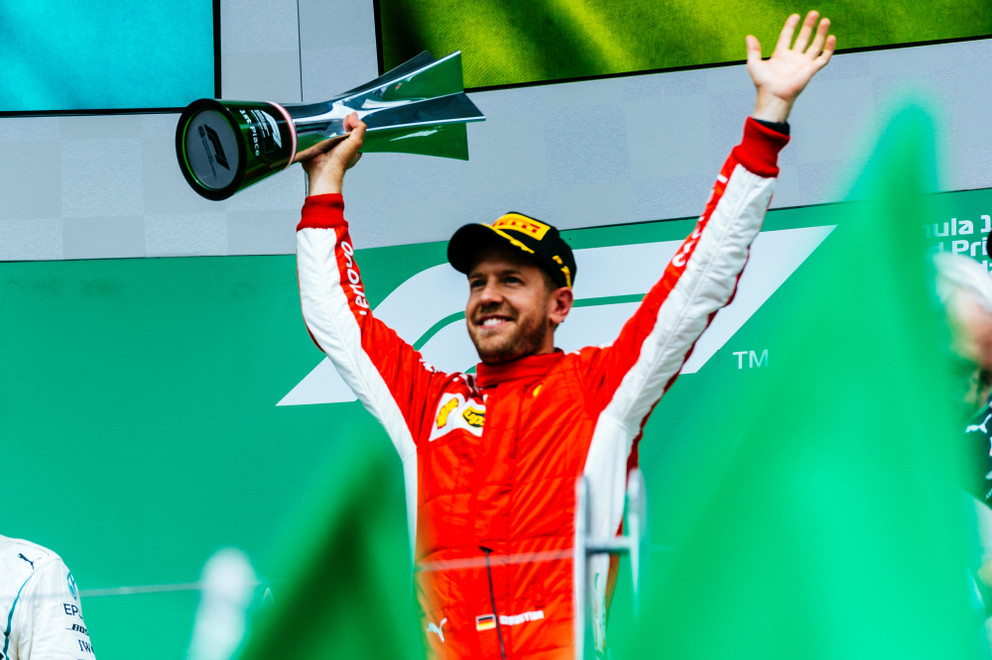 Canadian GP 2018 - Sunday - Podium - Sebastian Vettel 